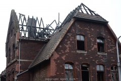 Brand des alten Gemeindehauses von St. Marien in Eickel